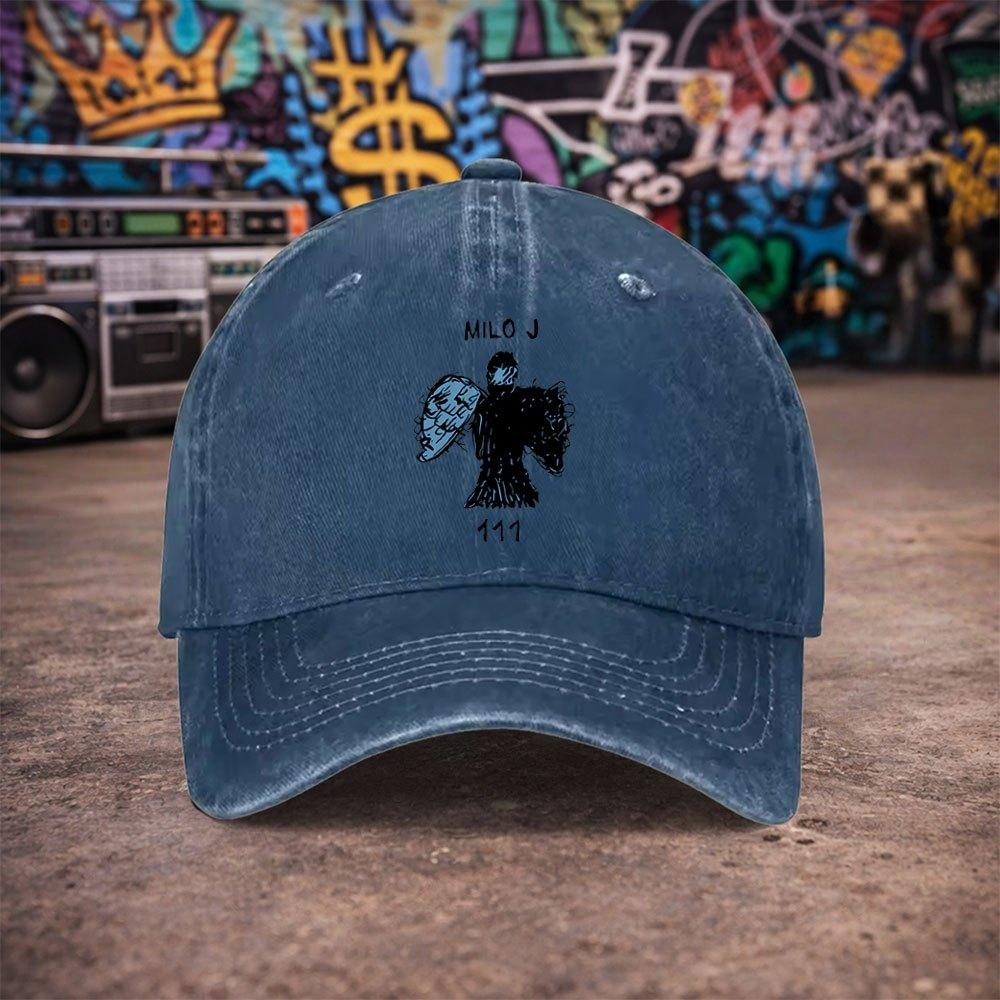 pc Unisex Milo J Vintage Washed Baseball Cap Unisexs Trendy Hat Versatile Duckbill Cap Fun Print A Unique Birthday Gi