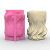 Girl Concrete Flower Pots Molds Succulent Planter Vase Silicone Mold Candle Pen Holder Mold Epoxy Resin Plaster Cement