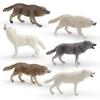Natureinspired Animal Pvc Models Collection With Standing Wolf Figures For Childrens Toys