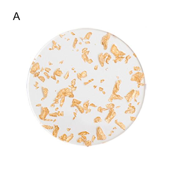 Yousheng Creative Gold Foil Decor Подставка для чашки Красивый более утолщенный акриловый коврик для чашки Кухонные принадлежности