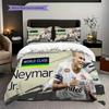 Dynamic Sports Action Team Spirit Bedding (1 * duvet cover + 2 * pillowcase, without core) 2D Flat Christmas birthday gift Duvet cover and pillowcase
