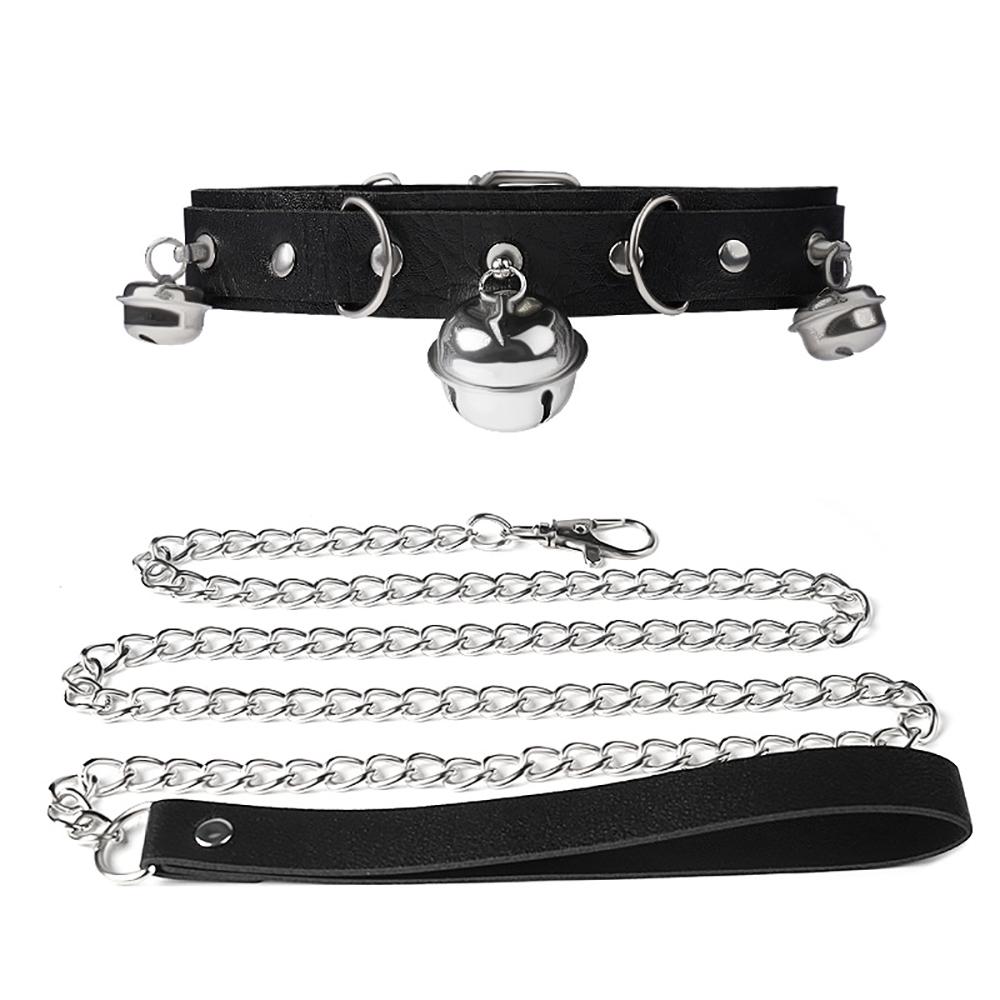 Adjustable Collar With Small Bell Couple Bedroom Interactive Accessory With Detachable Strap Private Intimate Novelty Supply