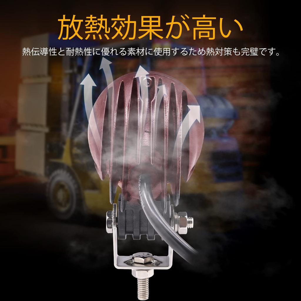 Ygmylandbb Motorcycle Fog Lamp Spotlight LED Headlight Auxiliary Light 10W 12V 24V Compatible White/Yellow 2 Color Switching 5 Modes High Brightn