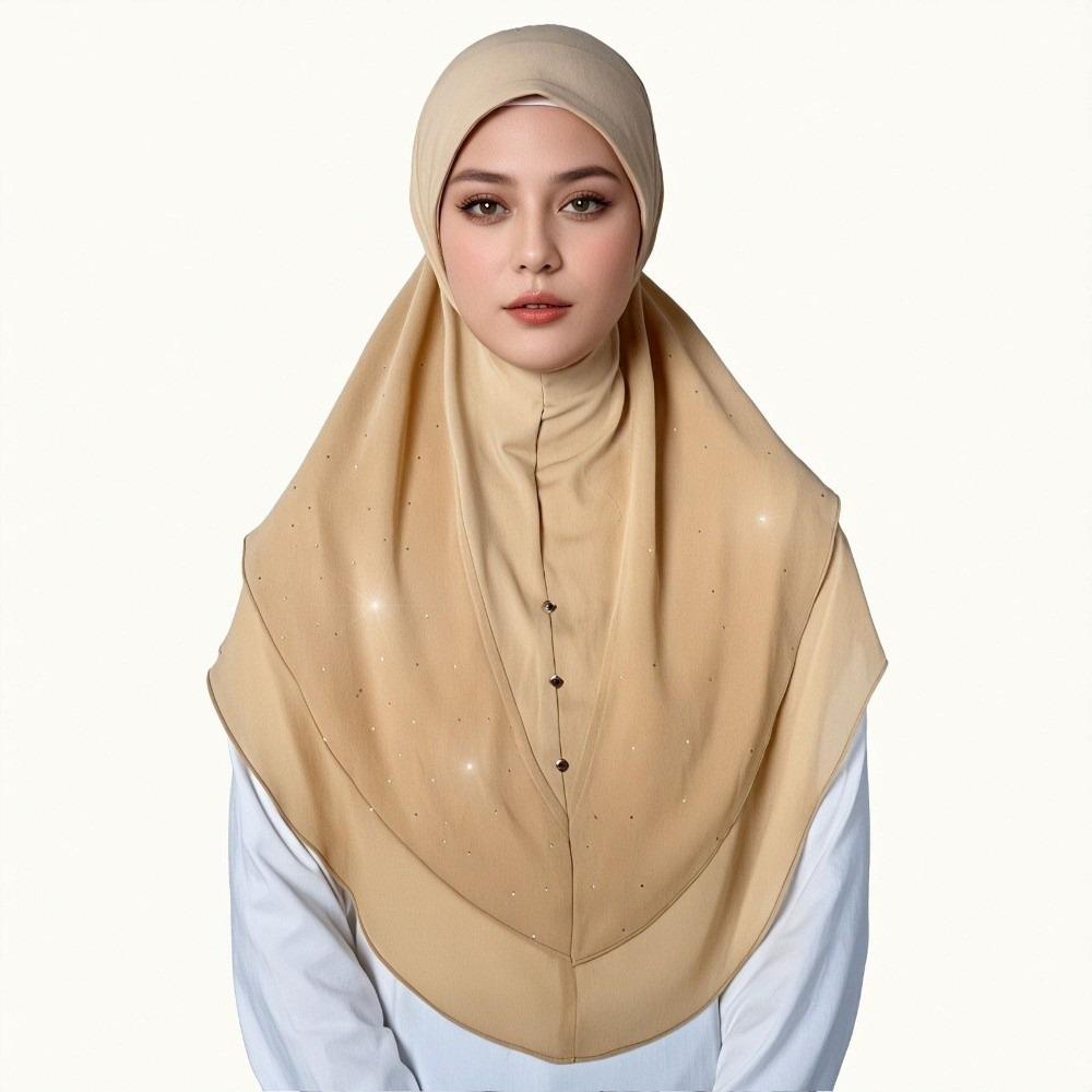 Milk Silk Muslim Headscarf Quick Dry Hijab Headwear Gifts Khimar Hijab Commuting