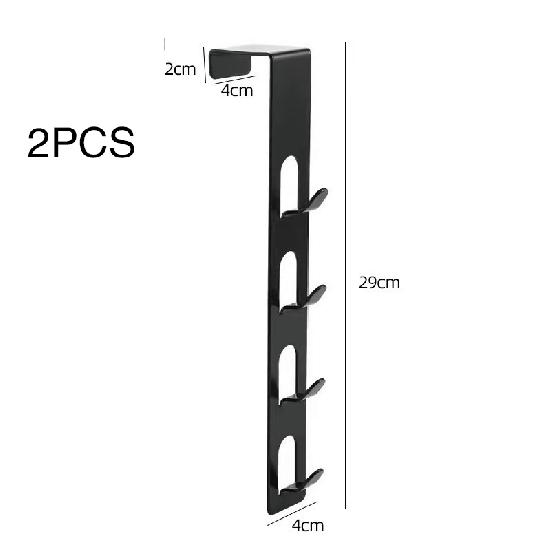 Крючок на дверь, без сверления, настенная вешалка для одежды, мешок для одежды для спальни, железная подвесная стойка, вертикальный крючок для одежды на дверь