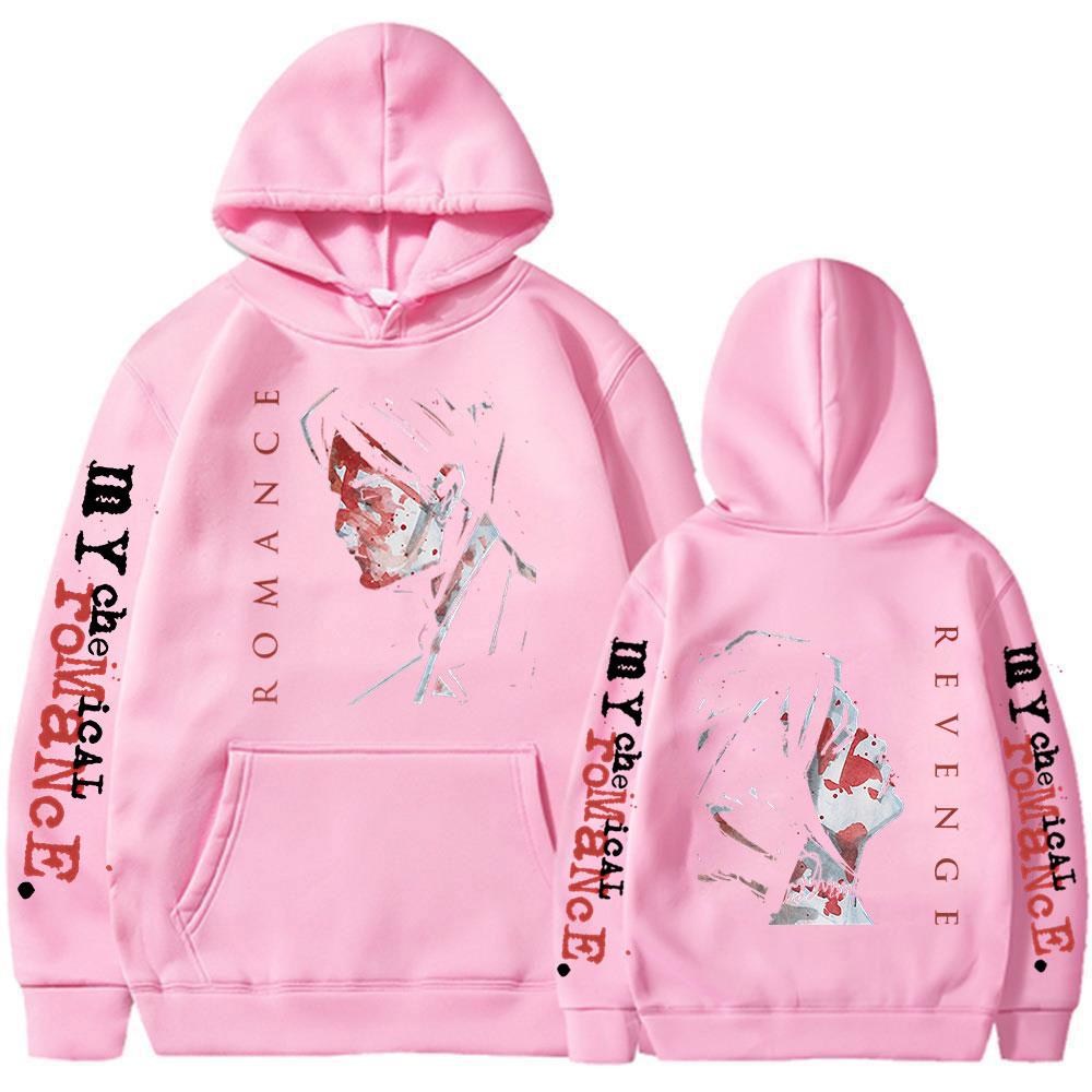 Punk Band My Chemical Romance Hoodies Three Cheers for Sweet Revenge Hooded Sweatshirts Men's Women Oversized Pullovers