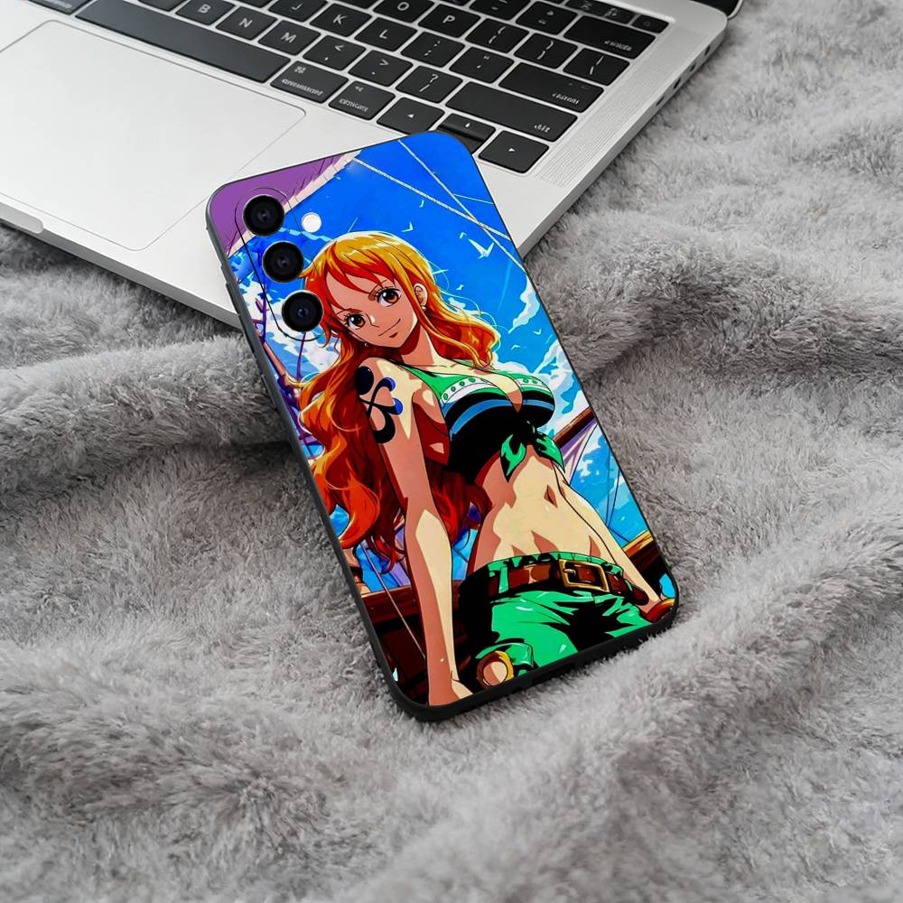 Popular Anime One Piece Phone Case For Samsung Galaxy A73,A71 A72,A70,A53,A52,A51,Soft Silicone Black Cover