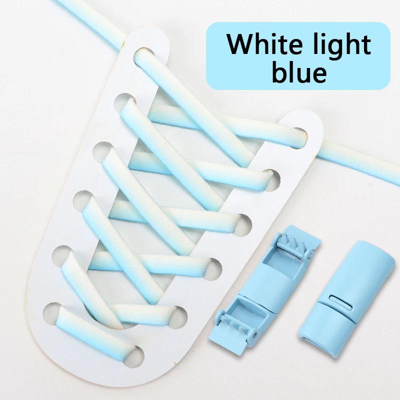 Градиентные эластичные шнурки для кроссовок, магнитные шнурки без завязывания, детские, взрослые, ленивые шнурки для обуви, аксессуары для обуви