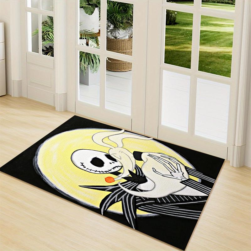 Nightmare Before Christmas Carpet Rug Soft Washable Anti Slip Home Living Room Sofa Mats Personalized Christmas Rug