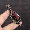 Red Fire Labradorite Gemstone Pendant Copper Wire Wrapped Pendant Designer Copper Jewelry Handmade Ethnic Pendant Wire Wrap Jewelry For Gift