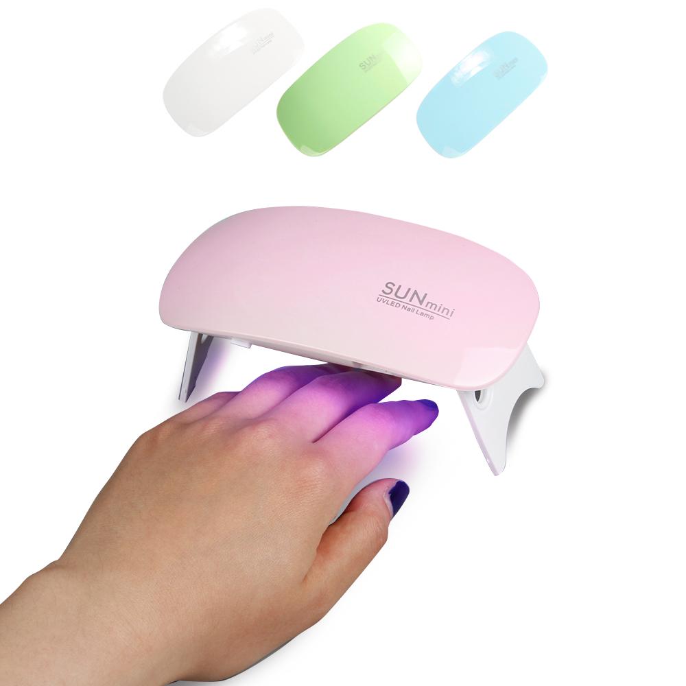 Sun Mini 6W UV LED Lamp Сушилка для ногтей Портативный USB-кабель Лампа для лака для ногтей Гель-инструмент для дизайна ногтей Сушилка для ногтей
