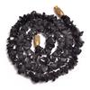 Natural Black Onyx Gemstone Uncut Smooth Beads Necklace 5-9 Mm 17" UB-8390 UB-8390
