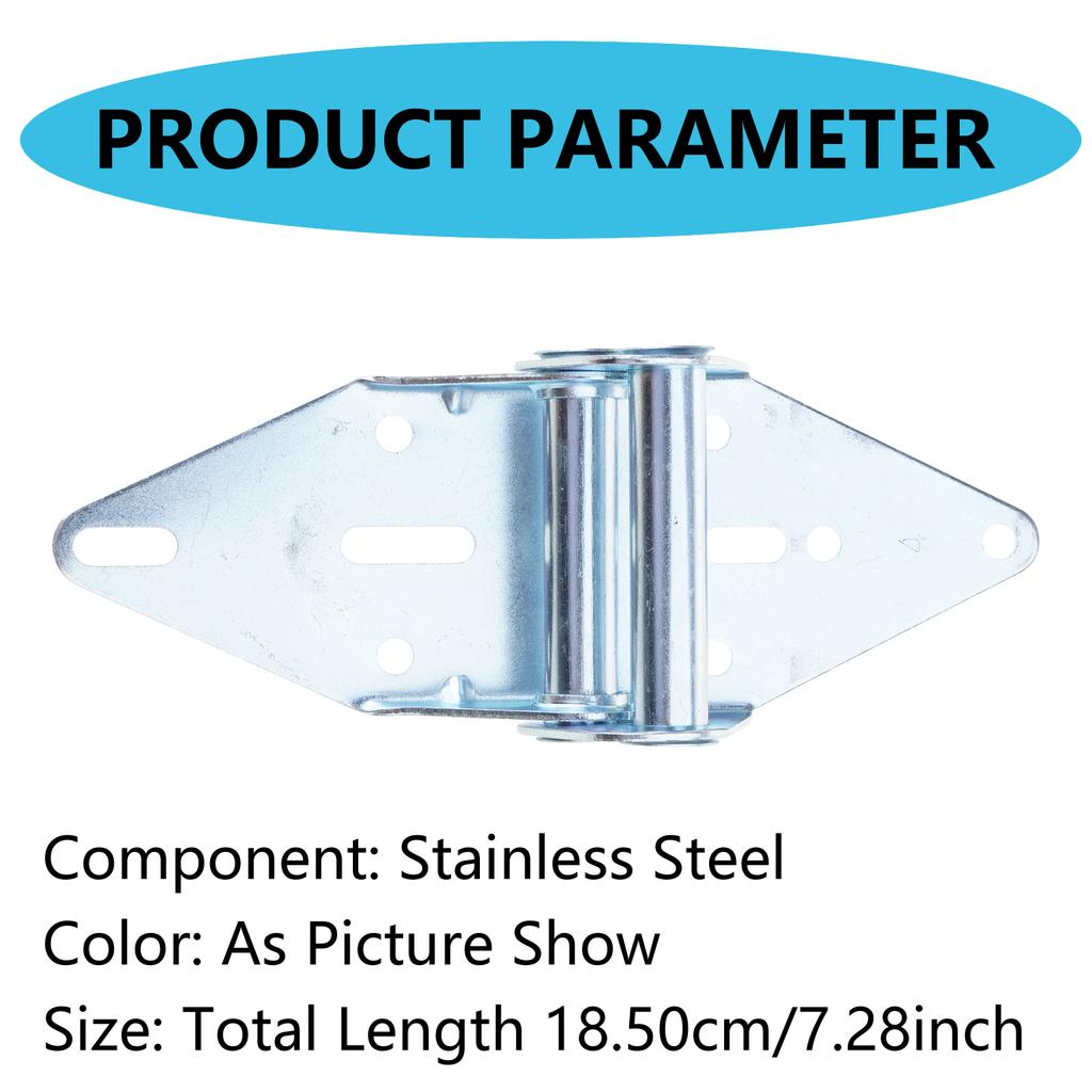 Упаковка из 6 портативных петель для гаражных ворот из нержавеющей стали, включает 8 винтов для прочного и высокопроизводительного ежедневного использования