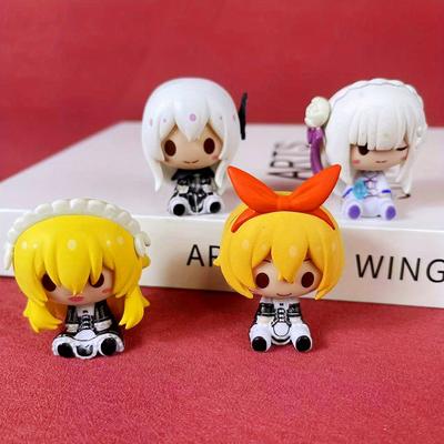 Мультяшная фигурка Овцы Эмилии Очаровательные фигурки Рем из Re:Zero Начинаем жизнь в другом мире Скульптура Японская аниме-фигурка Декор для дома