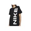 Nike Loose Letter Print Round Neck Short Sleeve T-Shirt Women Tops Black FD2564-010