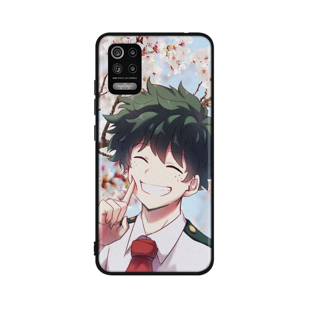 Чехол DT7 Hero Academia для Xiaomi Poco X6 X4 M5 M6 F5 F6 C65 C55 C50 C51 C40 Redmi Note 7 8 14C A3X 13C 12C 11 10A 9C Pro черный мягкий чехол