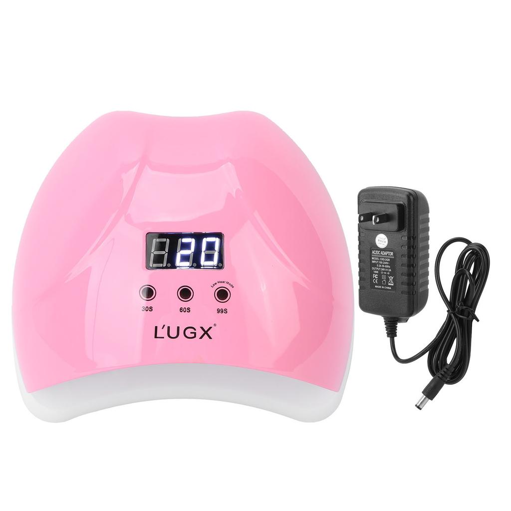 Fast Professional Nail Dryer LED Lamp Nail Phototherapy Gel Polish Curing 48W 100‑240VPink US Plug