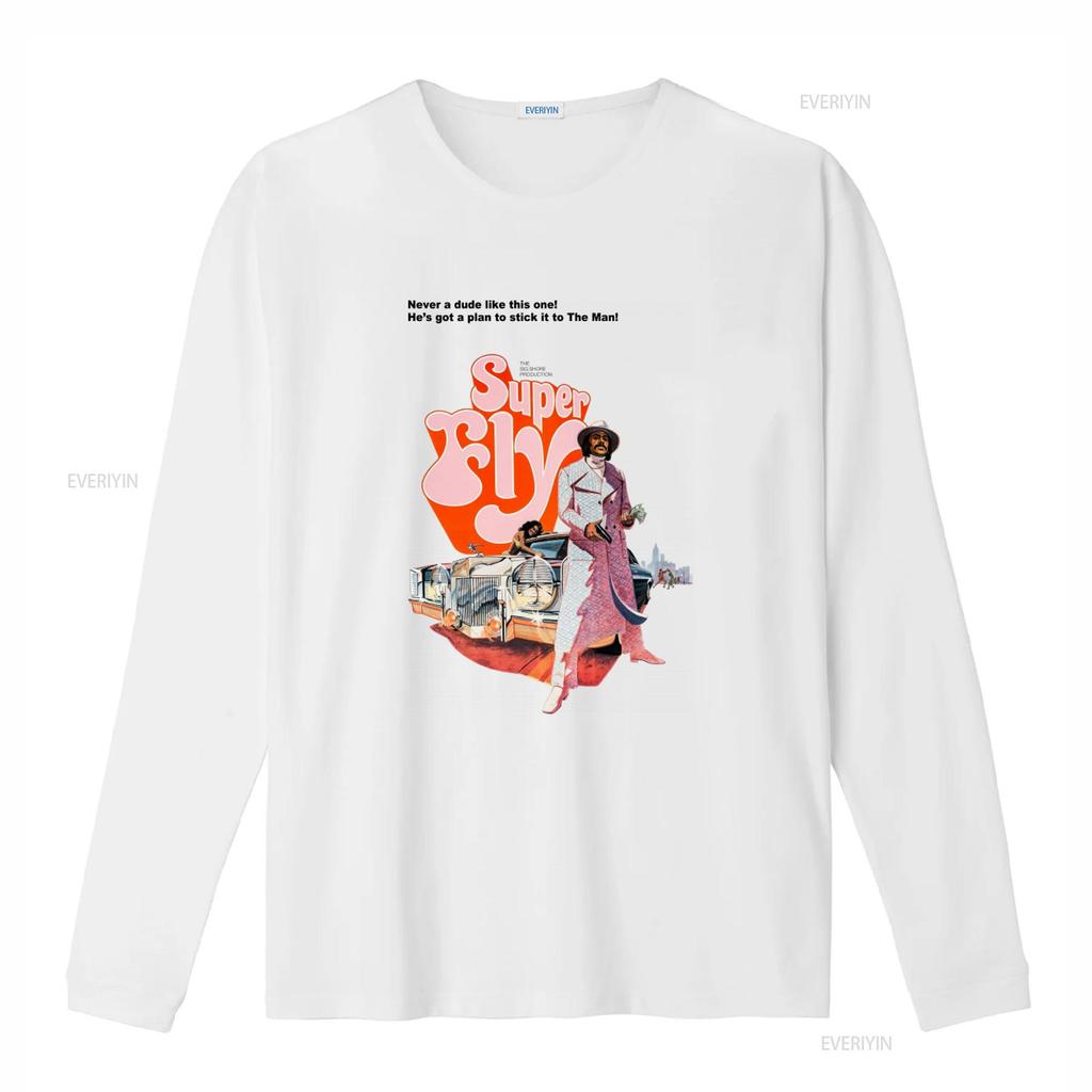 Super Fly T Shirt Classic Movie Retro Style Superfly Vintage Design Fashionable vintage Washed Unisex Soft homme streetwear