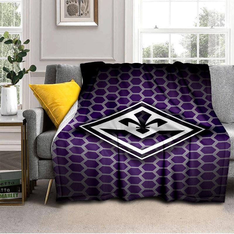 Fiorentina Football Club Blanket Lightweight Ideal Bedding Blanket Perfect for Travel, Camping, Living Rooms, Offices, Sofas, Fan Christmas gift