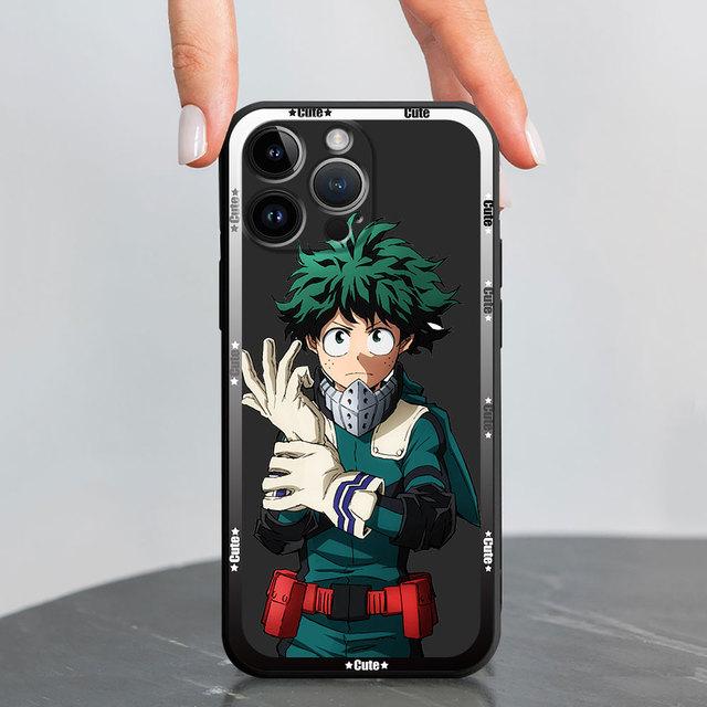 Роскошный чехол для Iphone 13 Pro 11 8 Plus 7 6s Se Xs X 12 Mini Xr 14 Pro Max 13pro 14, черный мягкий чехол, чехлы My Hero Academy