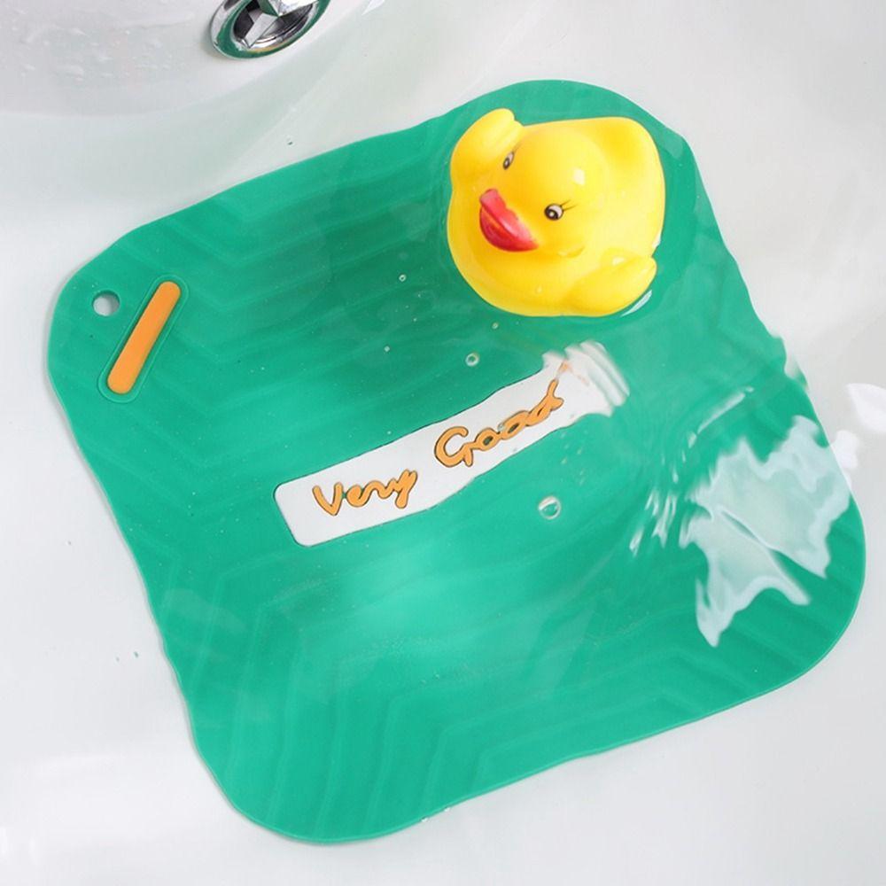 Silicone Shower Deodorant Pad 15*15cm Water Stopper Hair Catcher Floor Drain Cover Washroom