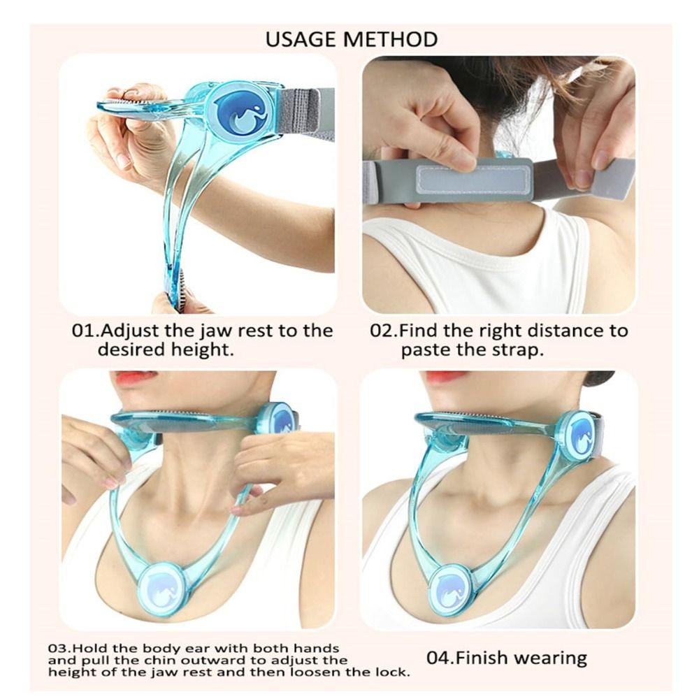 Adjustable Neck Brace TPU Neck Traction Device Portable Cervical Collar  Office and Home
