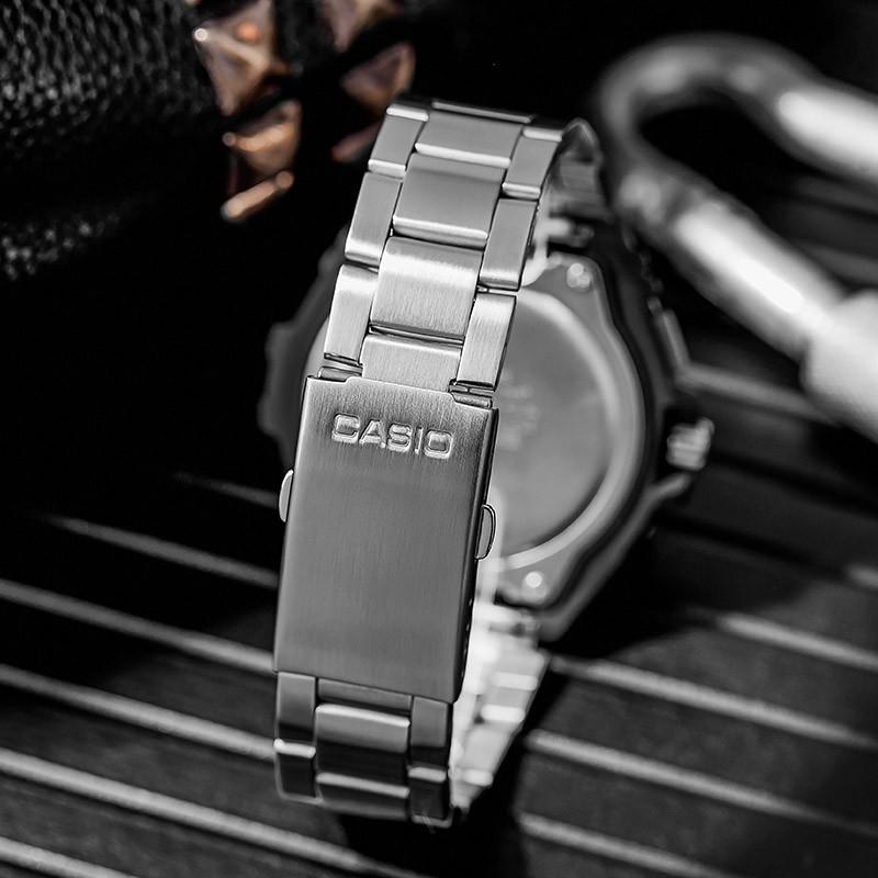 Casio Серия YOUTH - дисковые трехстрелочные ретро-модные сердце из стали классические стрелки кварцевый механизм стальной ремешок японские и корейские MWA100HD-1AV