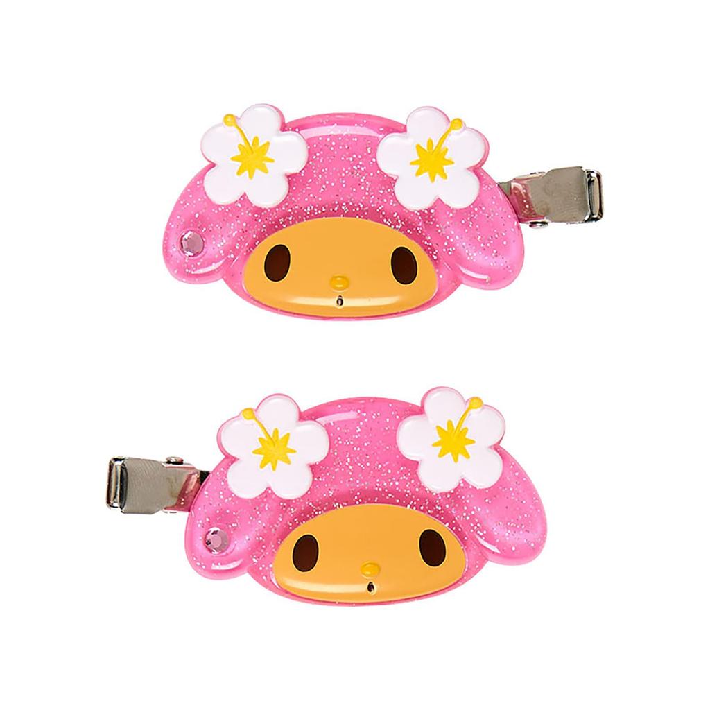 Sanrio Заколка-челка My Melody ABS и Возраст 484288 (Токонацу Каникулы) & Сталь, Набор «Смотрящий вправо — Смотрящий влево», 3+,