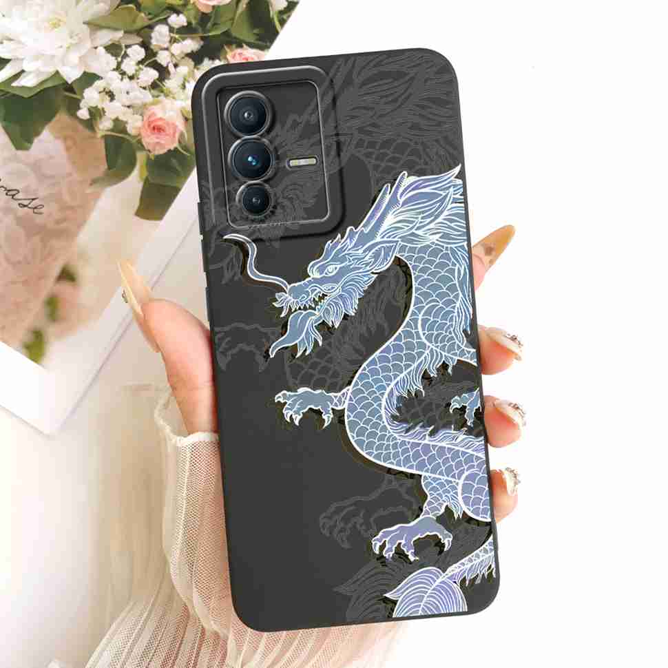 Cartoon Painted For vivo S12 Pro 5G V2163A Case Butterfly Cat Silicone Back Cover For Vivo S12 Pro s12 PRO 5G Phone Cases Bumper
