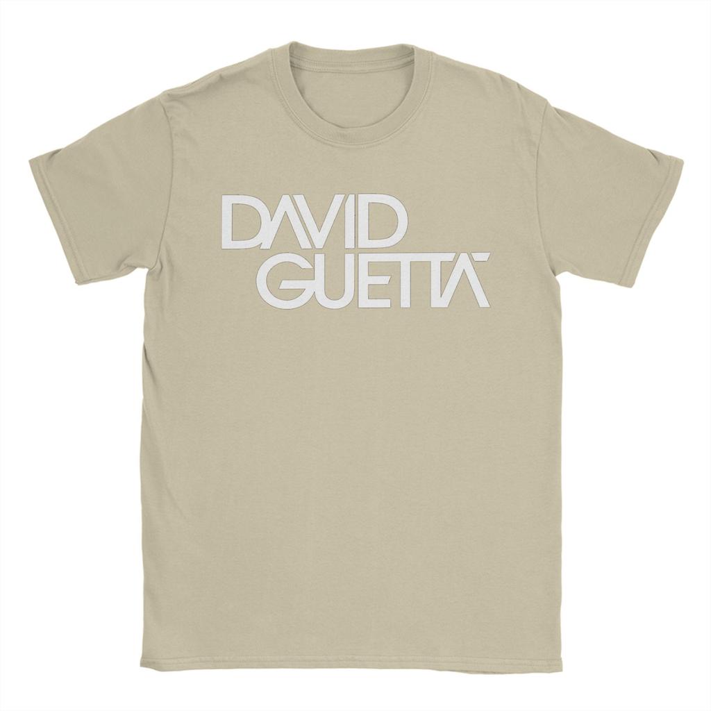 France DJ David Guetta TShirt Summer TShirts Male Cotton O Neck Plus Size Tees ShortSleeve Y2K Fun Tops