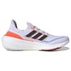 adidas UltraBoost Light White Solar Red Кроссовки унисекс Cloud-White Core-Black HQ6351