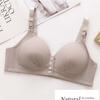 Бюстгальтер с полной чашкой из губки, застегивающийся спереди, жилетный, тонкий, с фиксированной чашкой, дышащий, без стальных косточек, нижнее белье больших размеров