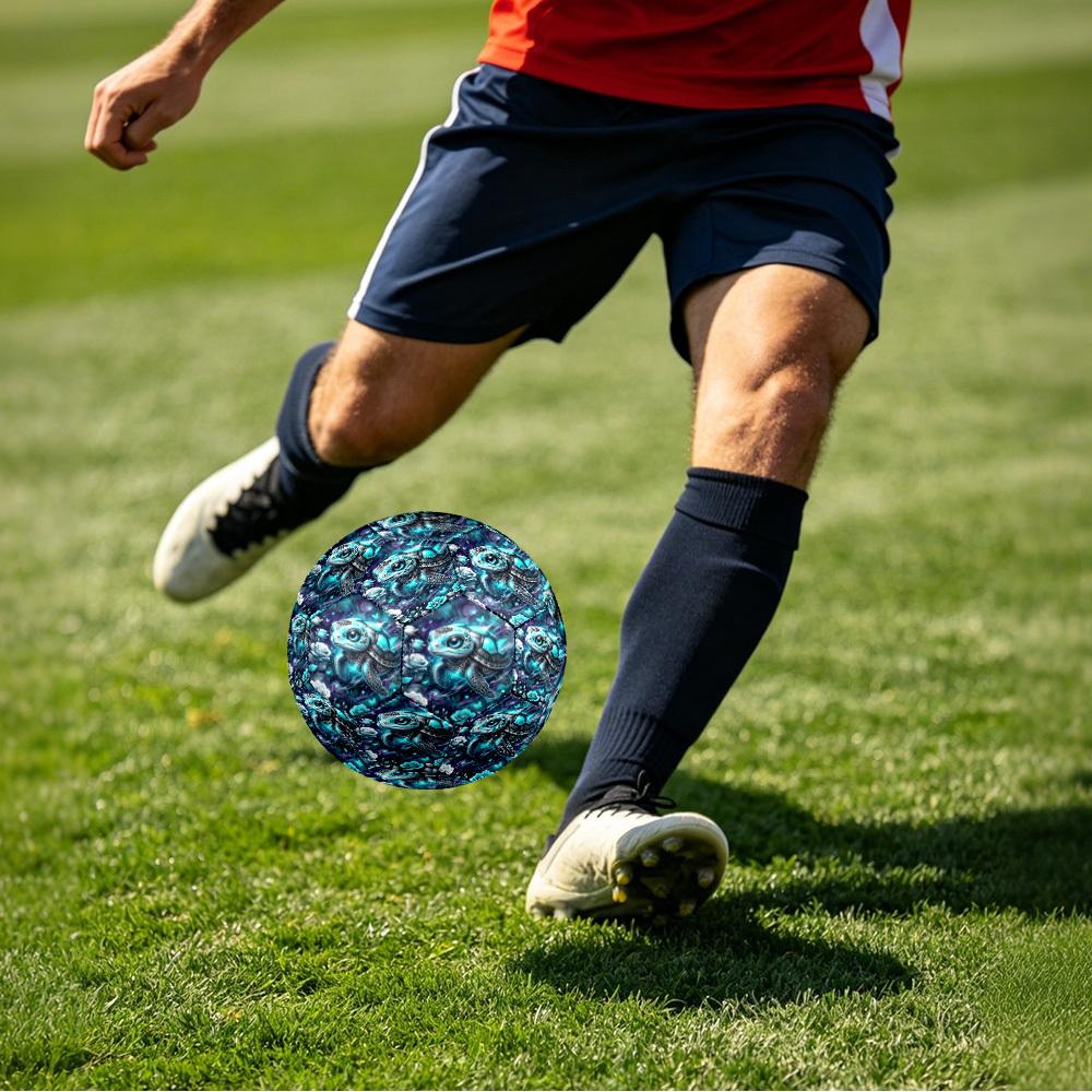 1pc Oceanic Dreamscape Size 5 Soccer Ball Professional Match Training Football Indoor &Outdoor Sports Ball Lightweight Durable c653