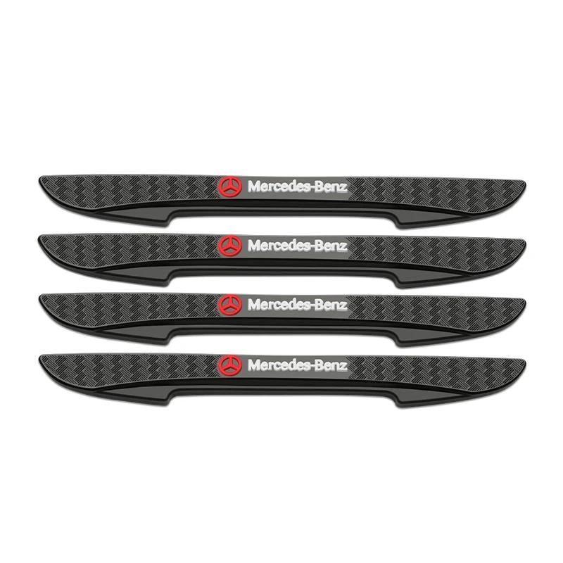 GLC GLB 4Pcs Car Styling Side Door Edge Protection Anti-collision Sticker For Mercedes Benz AMG W177 W176 X166 X167 C257 C218 X