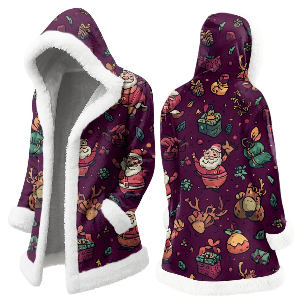 Мужская повседневная куртка с рождественским принтом