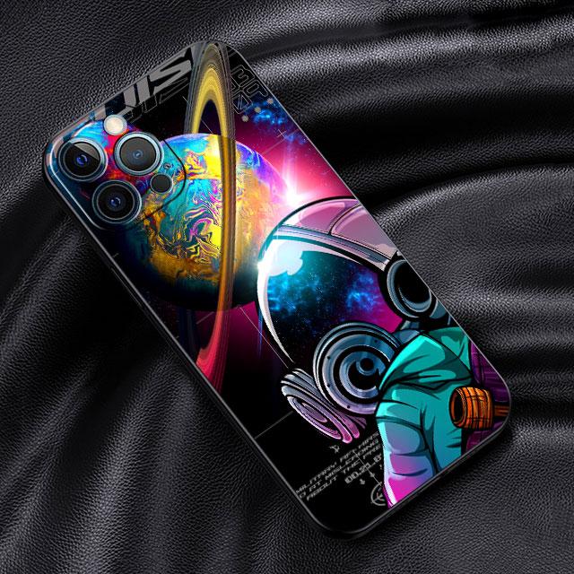 Мягкий чехол для Apple iPhone 11 13 Pro Max 14 12 Mini 7 8 Plus X XS XR SE 2020 6 6S 5 5S Чехол для телефона Funda Мультяшный Крутой Астронавт