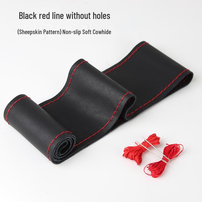 Changan New Energy Car Hand-Stitched Leather Steering Wheel Cover - Men’s