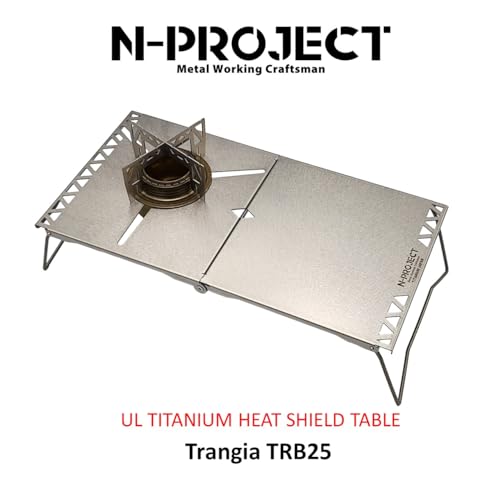 N-project Титановый термозащитный стол, Складной - Совместим со Stormbreaker SOD-374/372 и Fusion Trek SOD331/330 - UL ТИТАНОВЫЙ СТОЛ [Сделано в J
