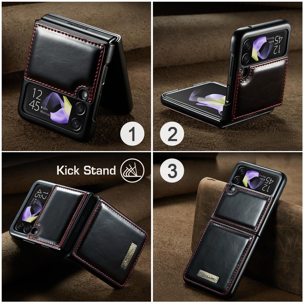 Матовый кожаный складной чехол-сумка для мобильного телефона для Samsung Galaxy Z Flip4 Flip3 Flip 4 5g Zflip4 Flip 3, чехлы без отпечатков пальцев