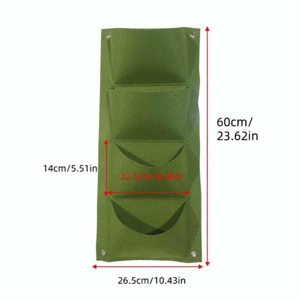 Non-Woven Fabric Flower Growing Bag Wall-Mounted Planting Bag Flower Growing
