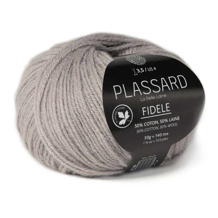Plassard - Laine classique Fidèle Gris Clair (10)