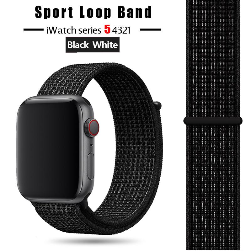 Нейлоновый спортивный ремешок для Apple Watch ремешок 44мм/40мм Apple Watch 6 SE 5 4 3 ремешок Iwatch ремешок 38мм/42мм браслет с аксессуарами для часов