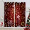Christmas Decoration Curtains Snowflakes Christmas Tree Decoration Curtains Living Room Bedroom Fireplace New Year Curtains