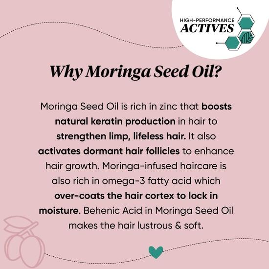 Шампунь Dot & Key Moringa & Argan Hair Fall Control Shampoo с пептидом гороха и цистеином | Без сульфатов, без парабенов | Для тусклых и истонченных волос | 200 мл