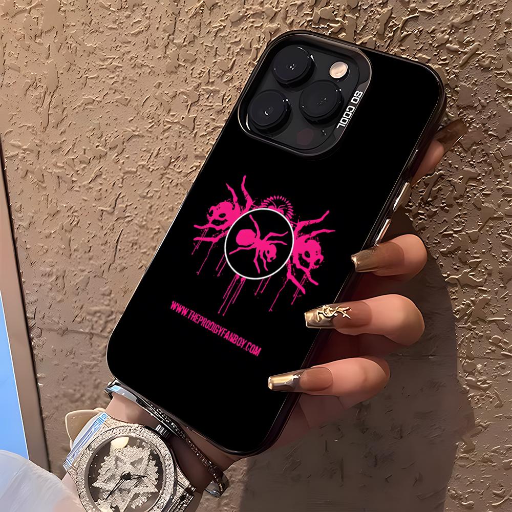 The Prodigy Artist Logo Phone Case For IPhone17 Air 16 15 14 Plus 13 12 11 Pro XS Max Silver Black Bumper Case