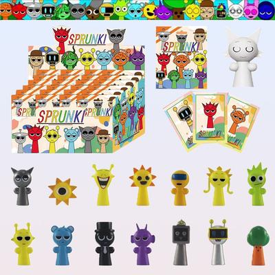 Игровые фигурки Sprunki в слепой коробке, ПВХ, игрушки, Sprunki, невероятные экшн-фигурки, коллекционная модель, кукла, игрушка для ребенка, на день рождения, Рождество