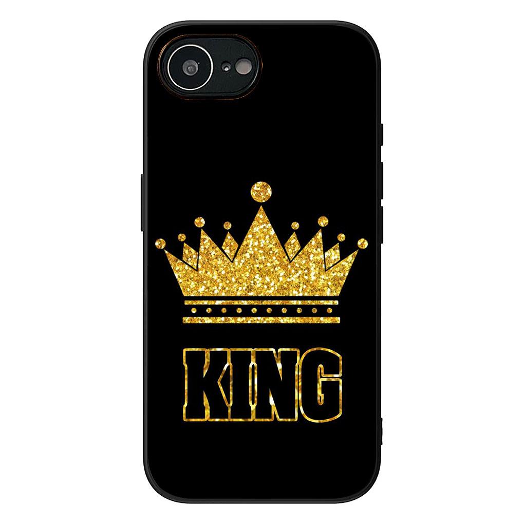 Soft Cover for Samsung Galaxy S25 S24 S23 FE Plus Ultra S7 Edge A16 A15 5G s25+ Coque Phone Case Crown King Queen Princess