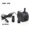 Погружной водяной насос переменного тока 220 В 25 Вт 1800 л/ч Ligh Аквариумный фонтан Аэрация Пруд Бак Водяной насос Вилка питания ЕС
