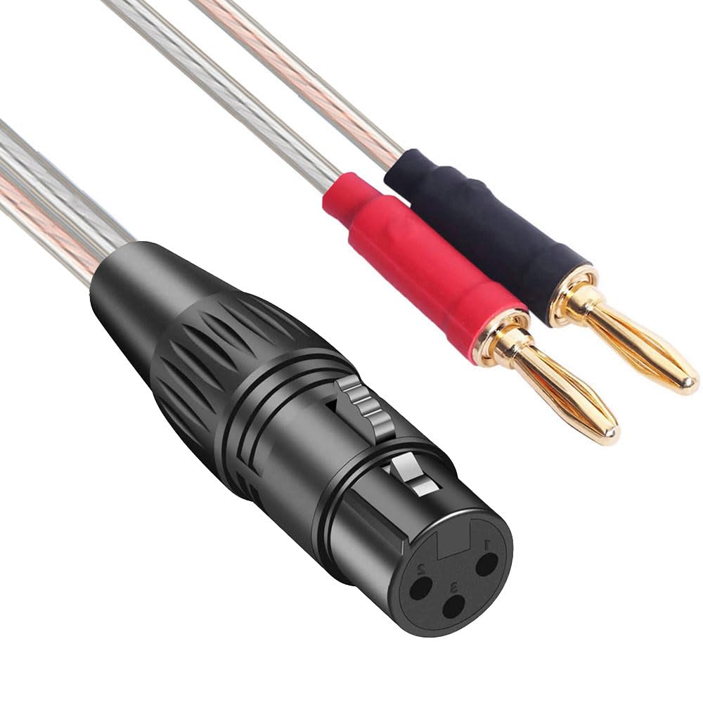 Waveman XLR banana adapter banana to compatible with and 1 female XLR cable, XLR, speakers, amplifiers, speakers, meter, connector.
