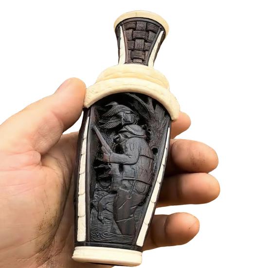 Ручная утиная свистулька для охоты, портативная, ручной работы, деревянная, реалистичный звук, для охоты на водоплавающих птиц, ворону, животное, привлекающая свистулька